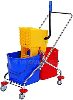 Trolley Double Mop Bucket With Wringer
