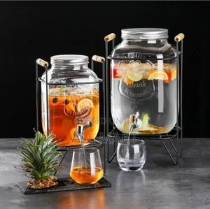Glass Dispenser Jar With Jack