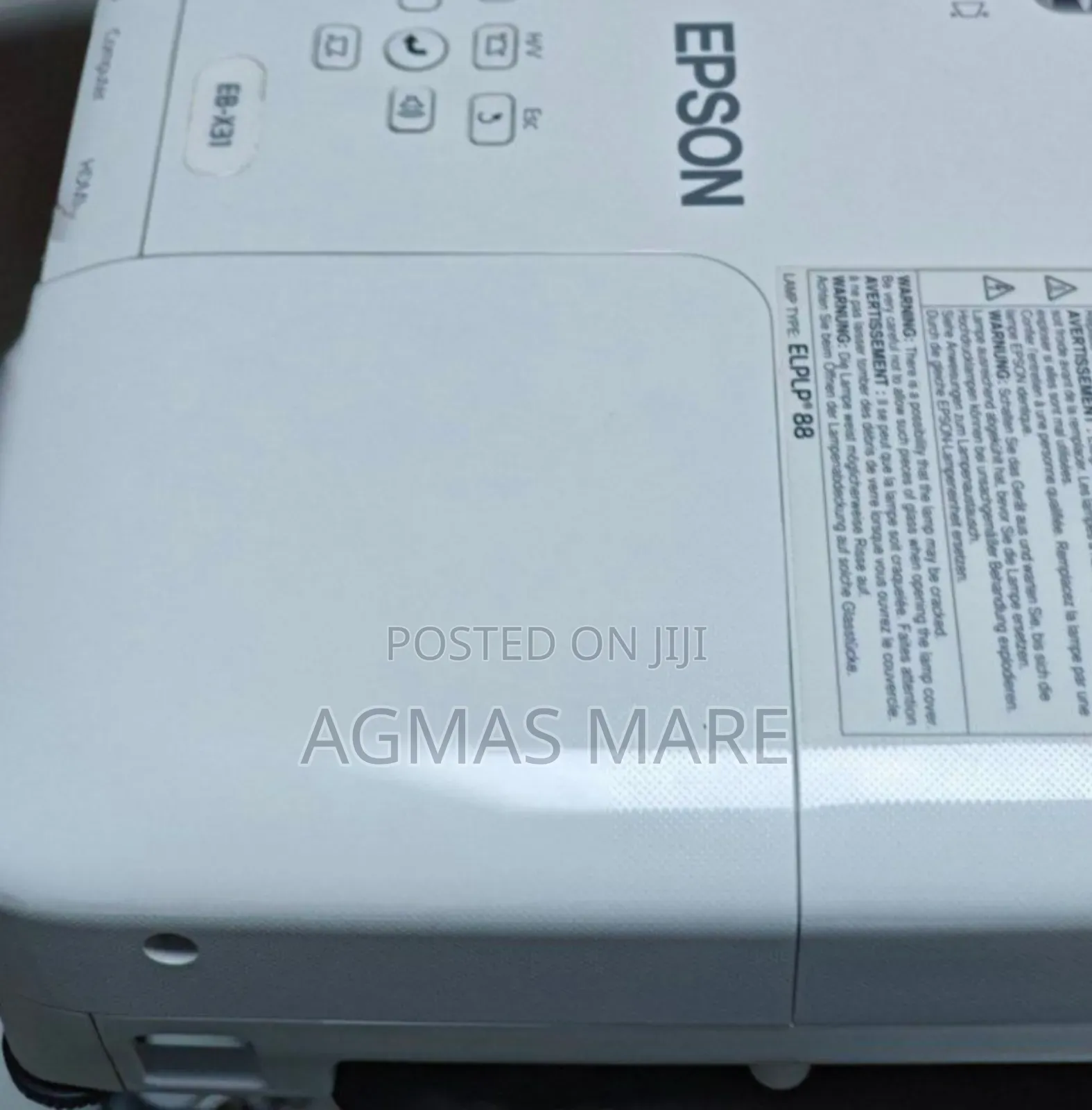 Epson Projector With Remote Model Name: Eb-X31 Hardware