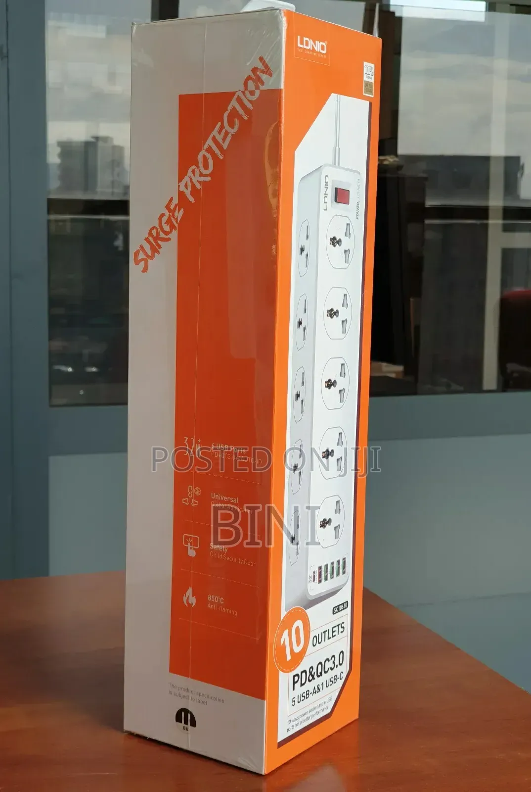 Original Ldnio 10 Ac Outlets Universal Power Strip Sc10610