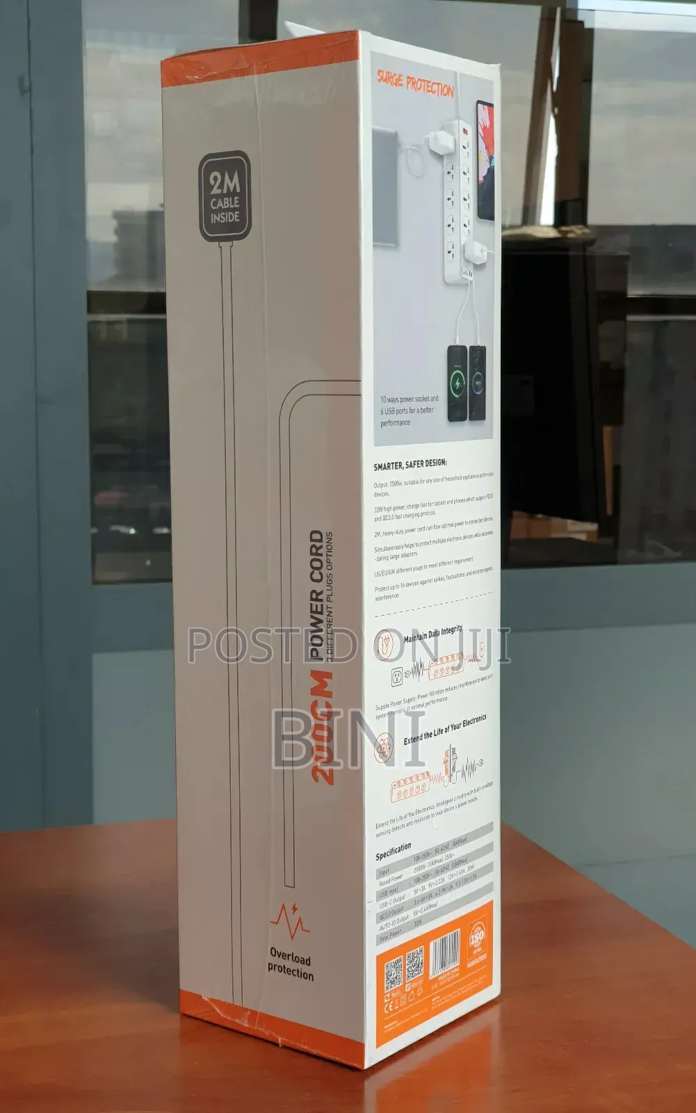 Original Ldnio 10 Ac Outlets Universal Power Strip Sc10610