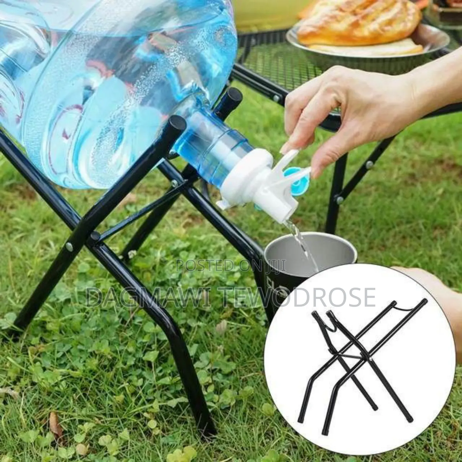 Foldable Water Bottle Stand With Dispenser
