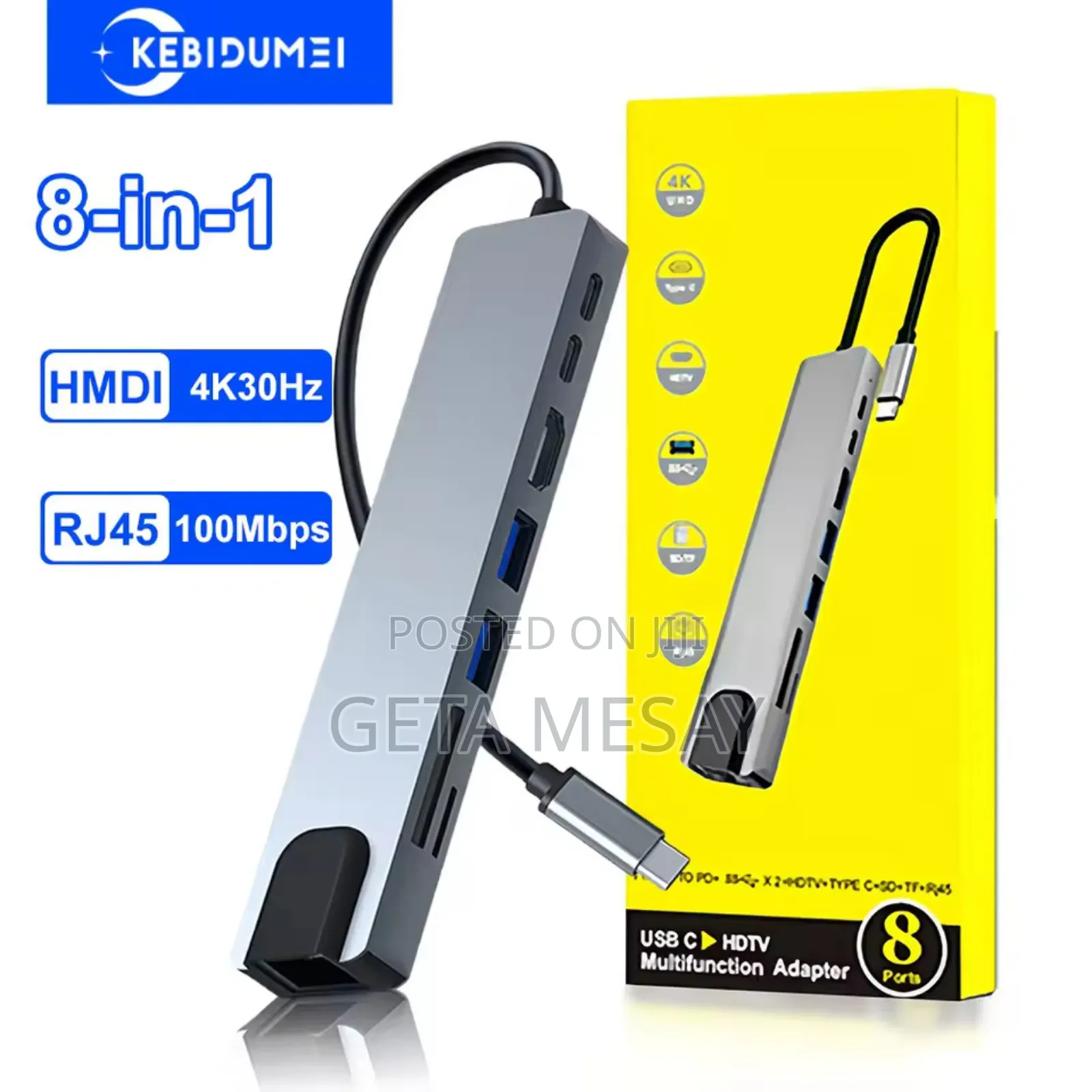 8in1 Type C Usb Hub