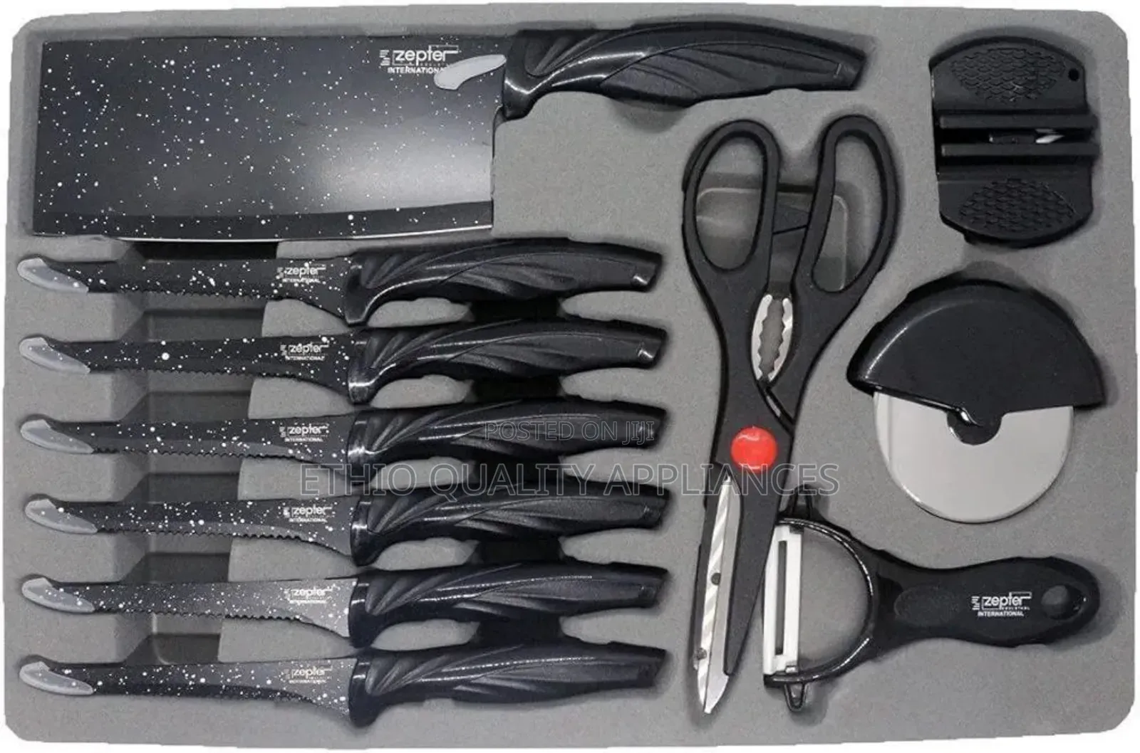 Non-Stick 18pcs Knife Bag