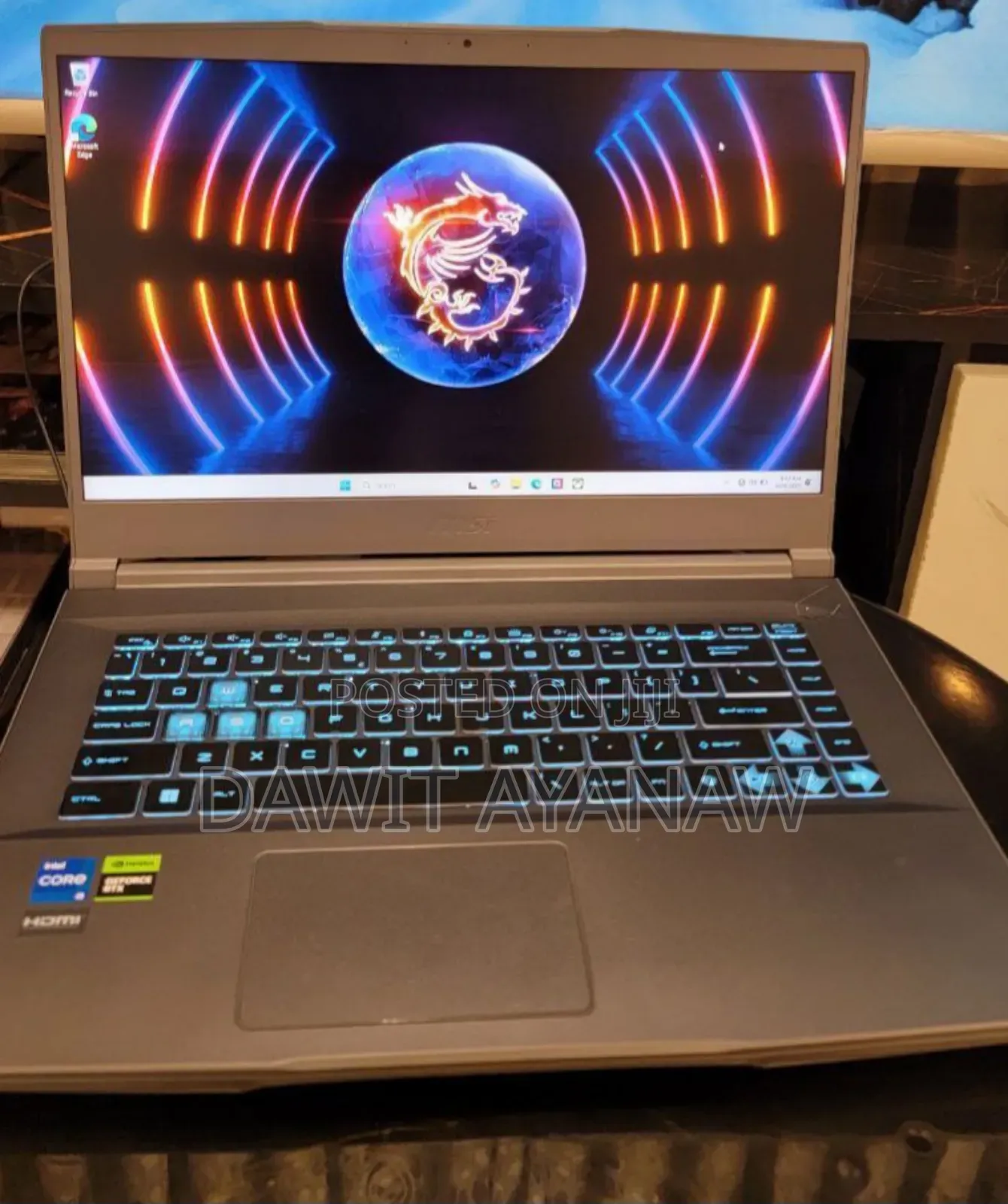 New Laptop MSI 16GB Intel Core I5 SSD 512GB