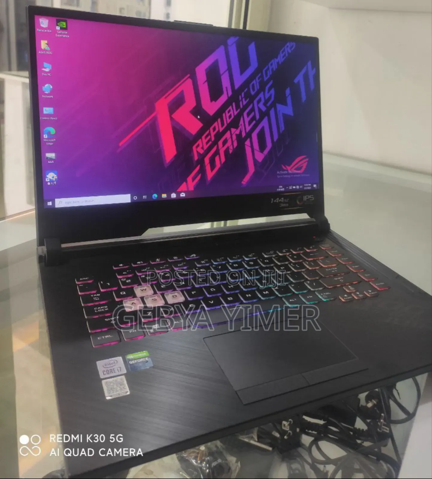 New Laptop Asus ROG Strix G15 G512 16GB Intel Core I7 SSD 512GB