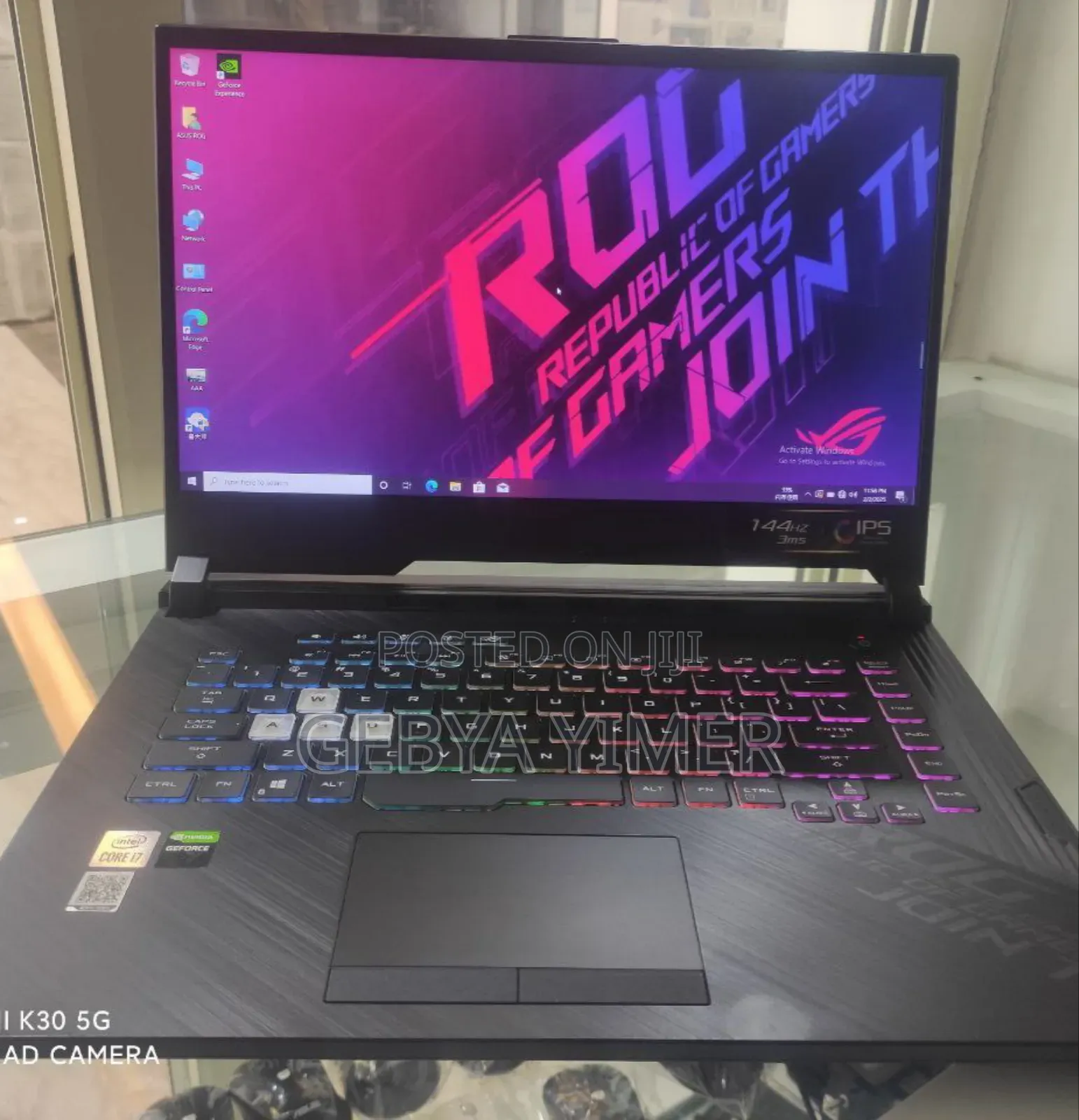 New Laptop Asus ROG Strix G15 G512 16GB Intel Core I7 SSD 512GB