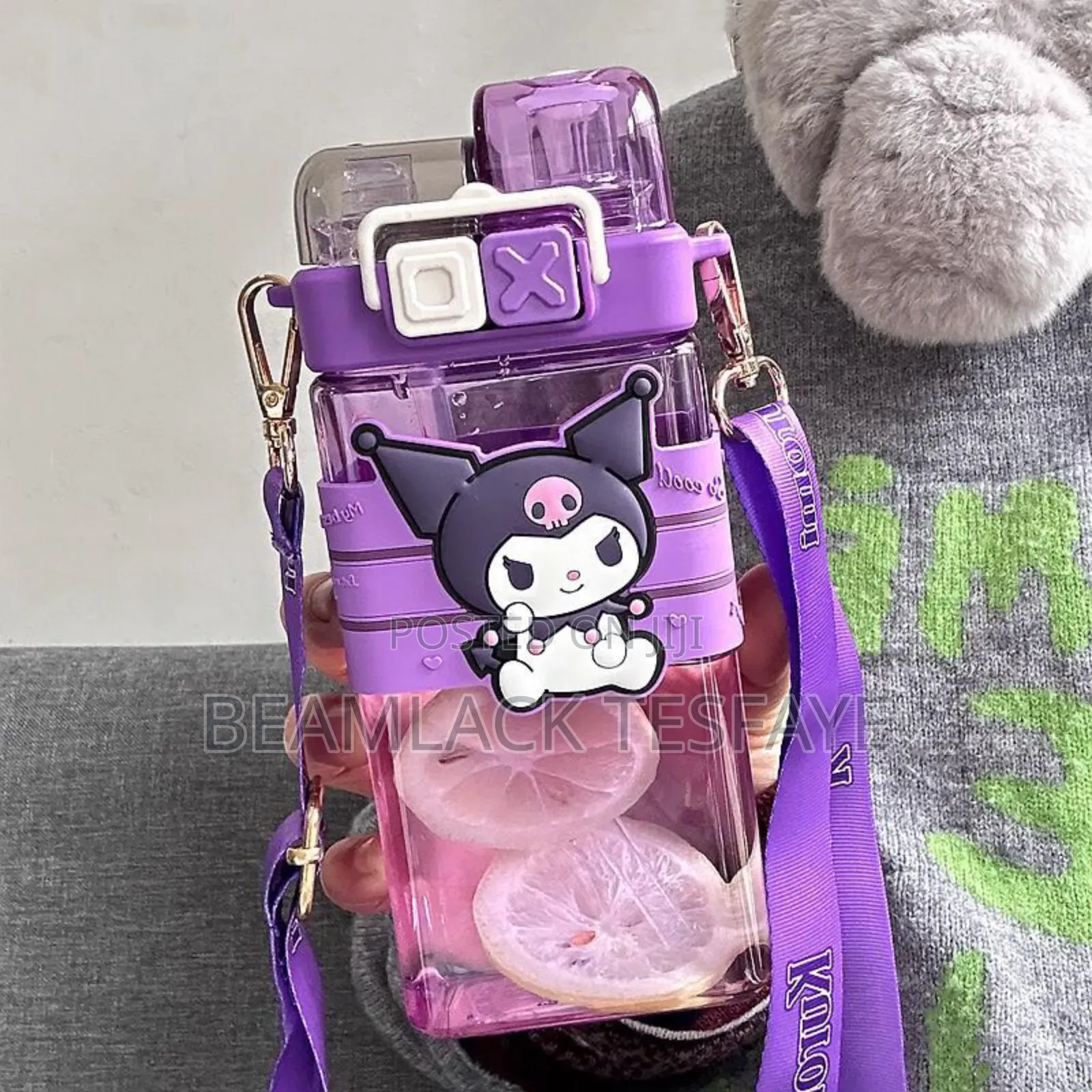 520ml Sanrio Cartoon Straw Cup