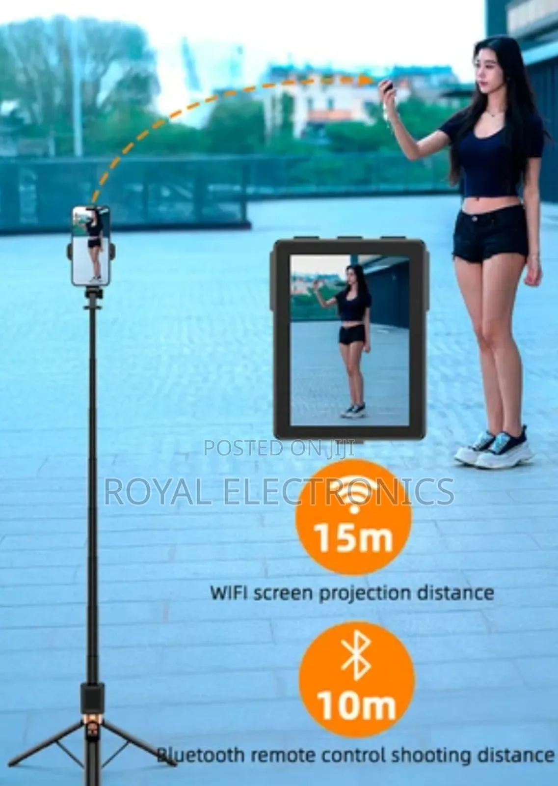 የዘመኑ ምርጥ Selfi Stick Tripod የራሱ Screen የተገጠመለት እንደፈለጉ እየተንቀሳቀሱ የሚነሱበት