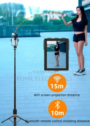 የዘመኑ ምርጥ Selfi Stick Tripod የራሱ Screen የተገጠመለት እንደፈለጉ እየተንቀሳቀሱ የሚነሱበት