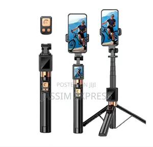 Selfi Stick Tripod የራሱ Screen የተገተመለት እንደፈለጉ እየተንቀሳቀሱ Photo የሚነሱበት1.7m