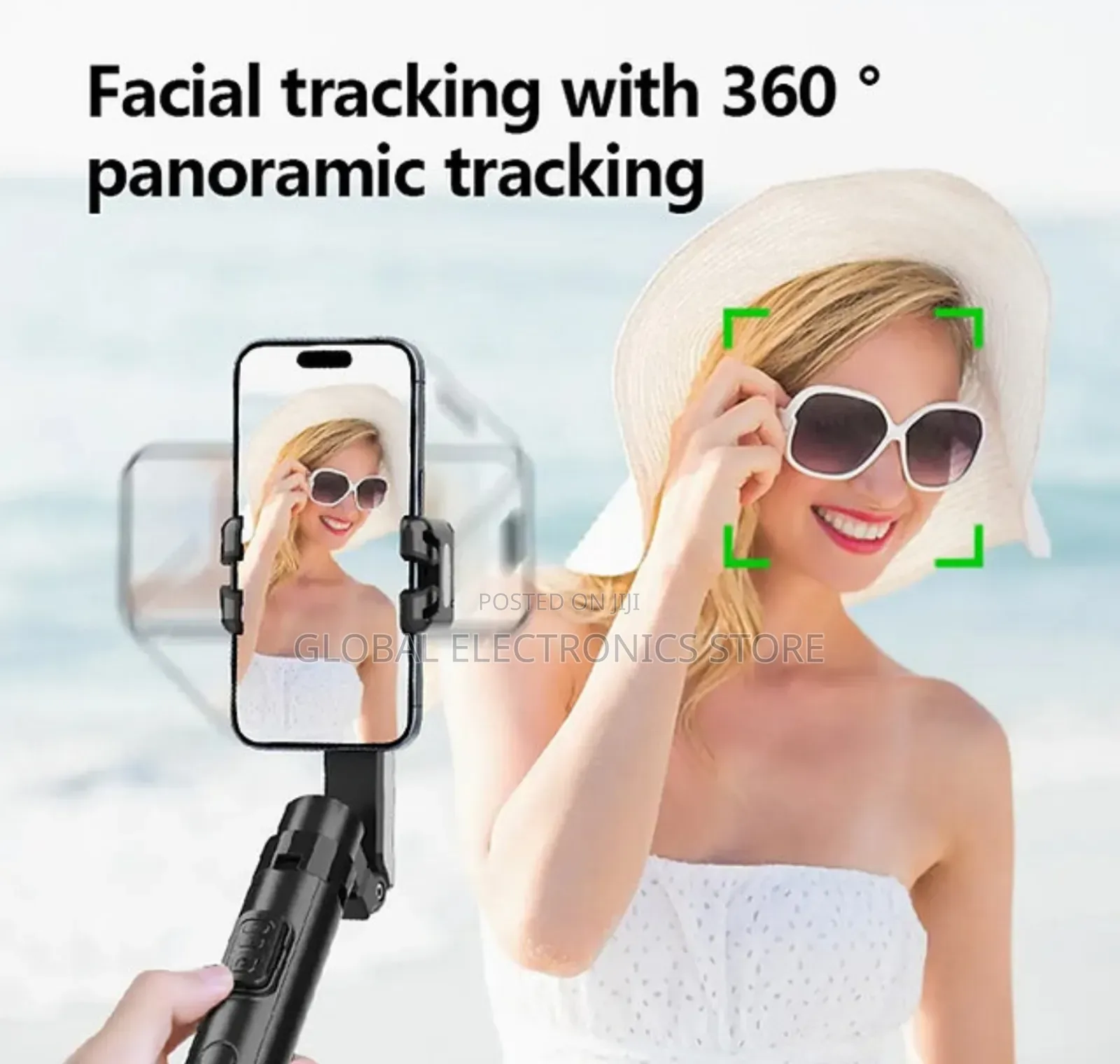 4in1 Gimbal + Selfi Stick + Tripod + Ai Face Tracking(Bulit in Camera)