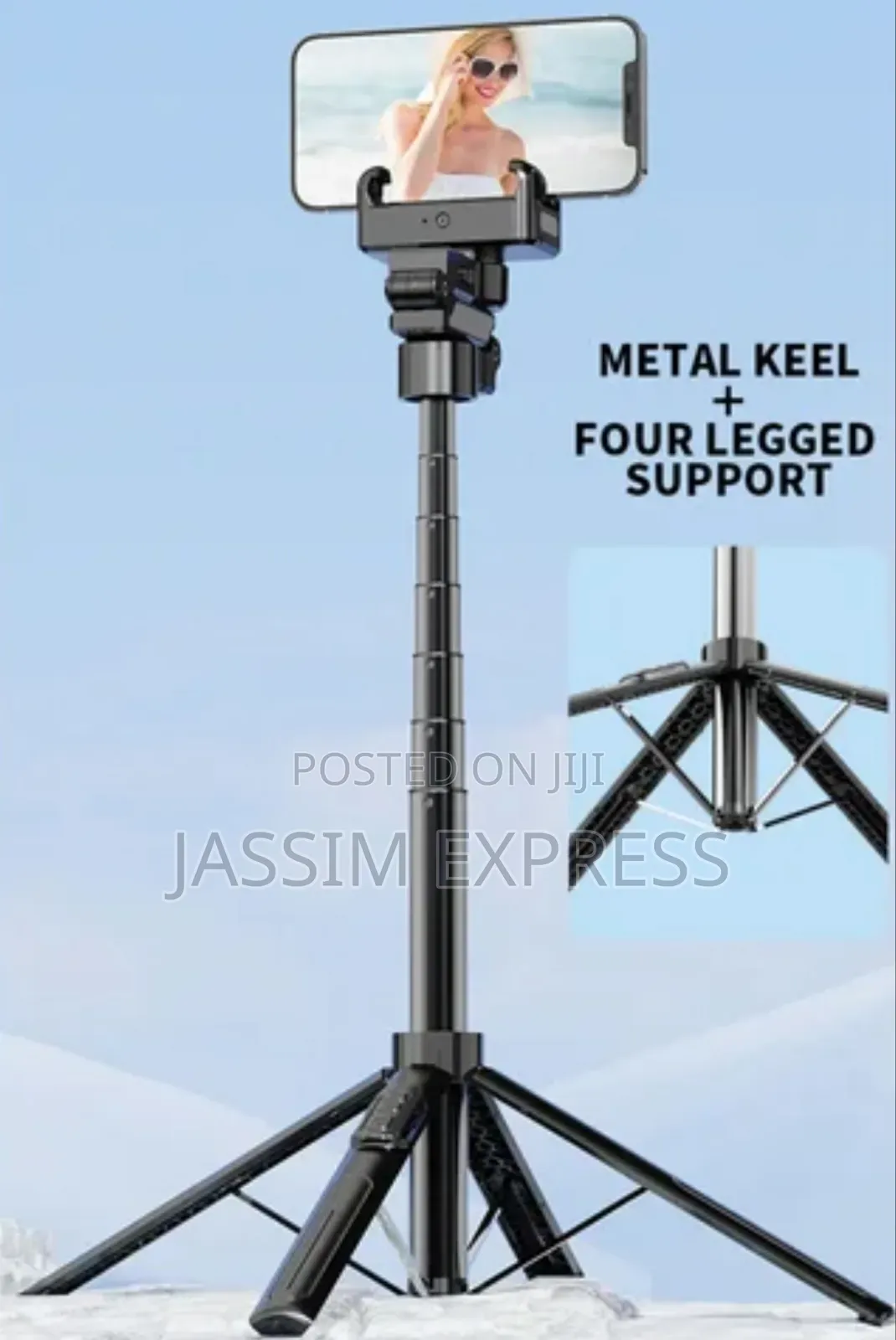 Gimbal Stabilizer የሆነ Ai Face Tracking ያለው ቁመቱ 1.3m Selfi Stick Tripod