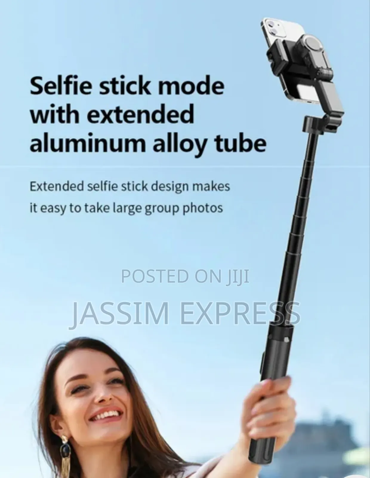 Gimbal Stabilizer የሆነ Ai Face Tracking ያለው ቁመቱ 1.3m Selfi Stick Tripod