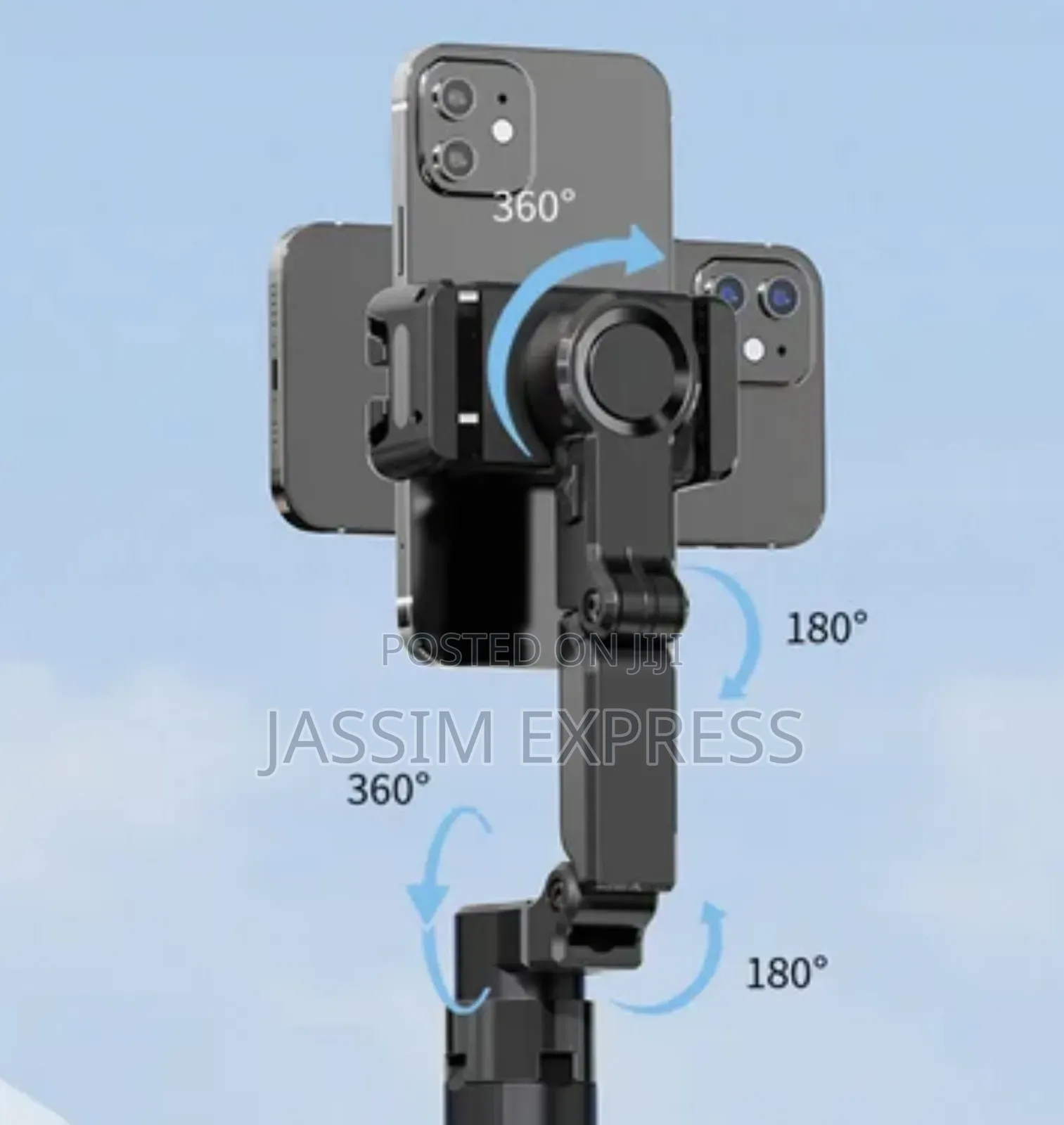 Gimbal Stabilizer የሆነ Ai Face Tracking ያለው ቁመቱ 1.3m Selfi Stick Tripod