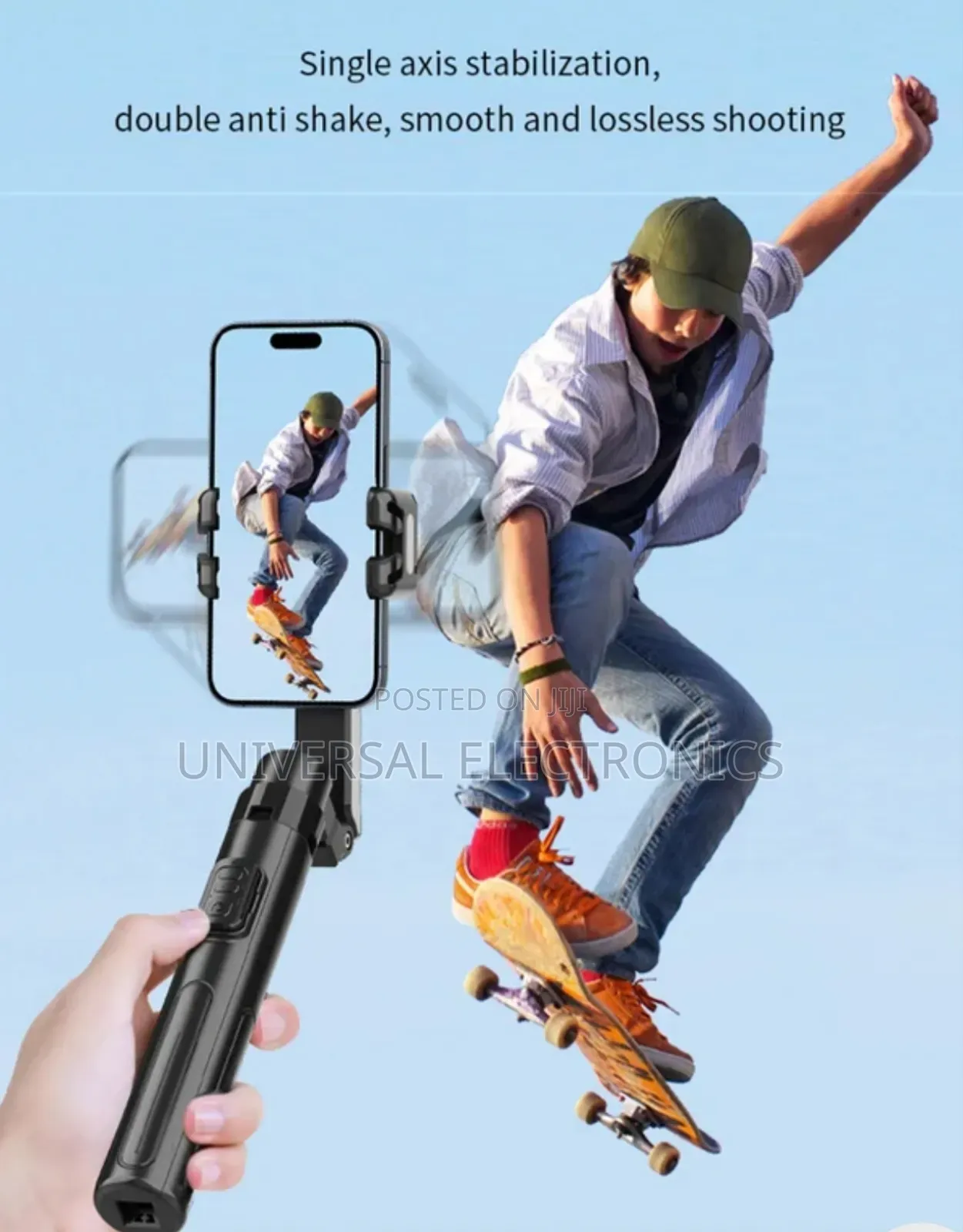 Gimbal Stabilzer With Tripod and Ai Face Tracking Can Be Used as Selfi