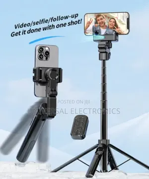 Gimbal Stabilzer With Tripod and Ai Face Tracking Can Be Used as Selfi