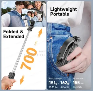 Photo - ለመያዝ በጣም አመቺም የሆነ አነስተኛ Mini ተጣጣፊ Selfi Stick የራሱ Fill Light ያለው