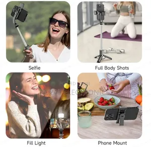 Mini ተጣጣፊ Selfi Stick Tripod የራሱ Fill Light ያለው 
(ለመያዝ በጣም አመቺ የሆነ )