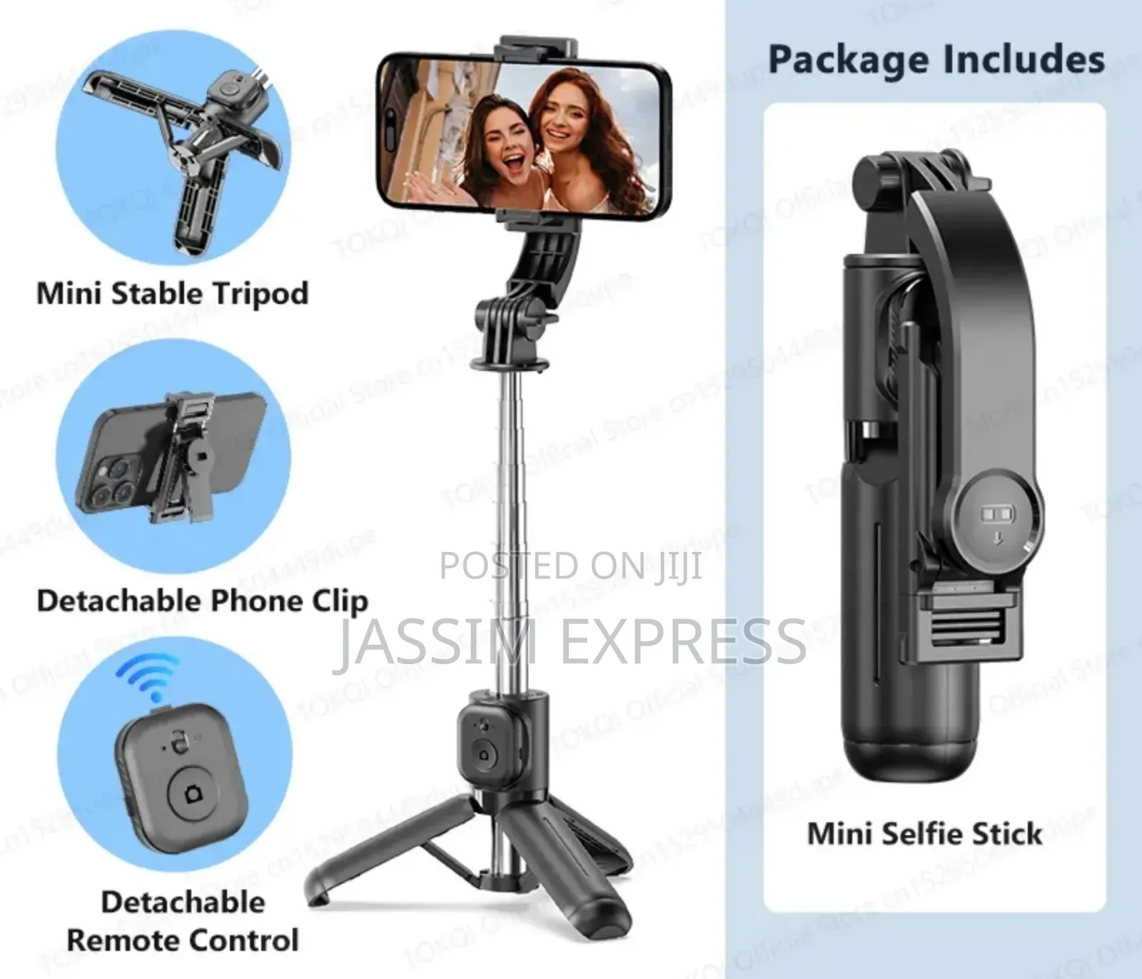 Mini Stable Selfi Stick Tripod (Flexible and Portable With Remote)