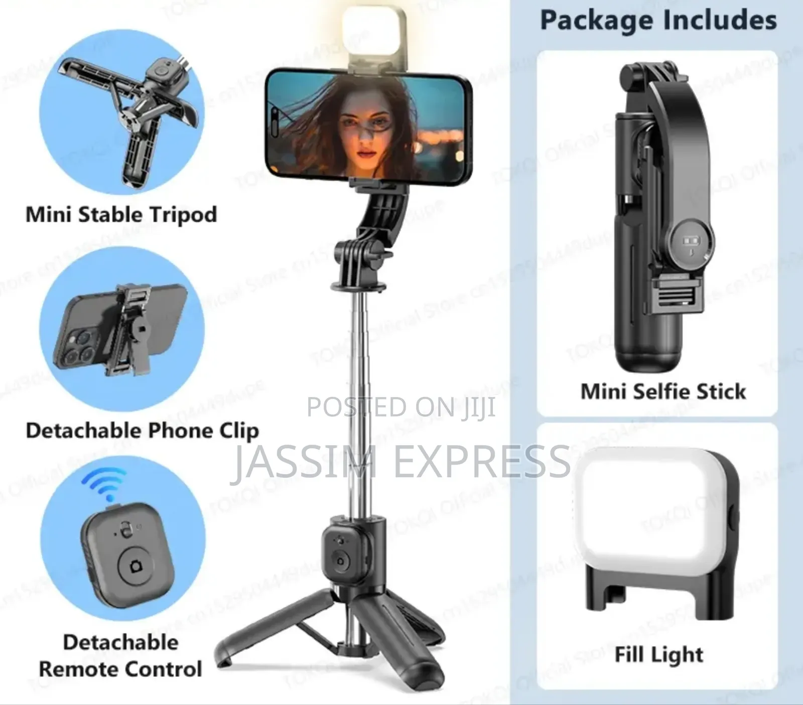 Mini Stable Selfi Stick Tripod (Flexible and Portable With Remote)