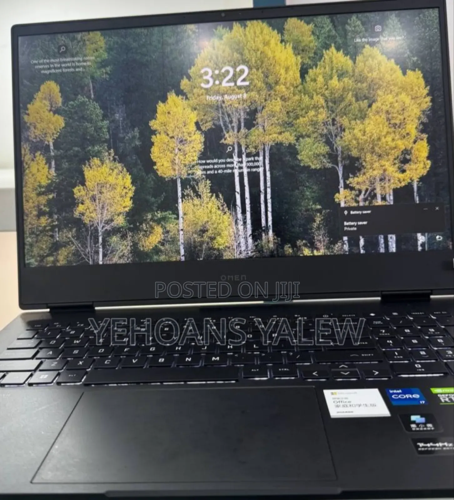 New Laptop HP Omen 16 16GB Intel Core I7 SSD 512GB