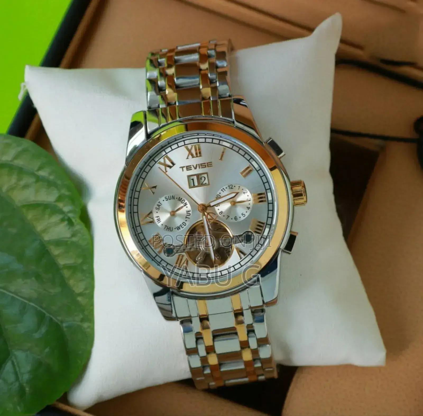 Tevise Luxury Men's Watch, Retro Carved, Waterproof Men's Watch