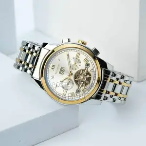 Tevise Luxury Men's Watch, Retro Carved, Waterproof Men's Watch