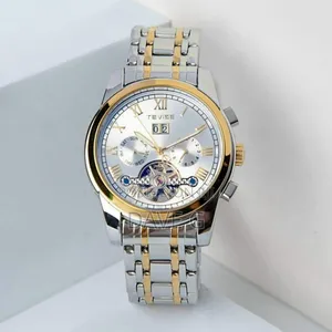 Men's Mechanical Watch With Automatic Movement, Calender Month Display