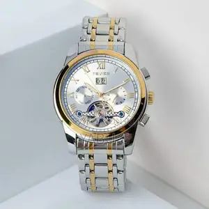 Men's Mechanical Watch With Automatic Movement, Calender Month Display