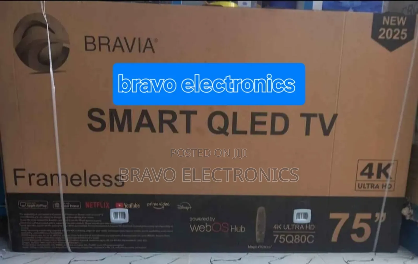 Bravia 75" Qled Frameless Tv – Cinema at Home! Free Delivery
