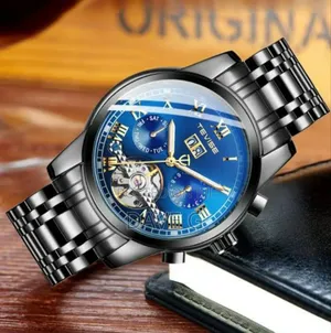 Photo - Tevise Automatic Mechanical Skeleton Wrist Watch Steel Watch