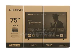 Photo - Lifestar 75" Frameless Google Tv Qled– The King of Big Screens!
