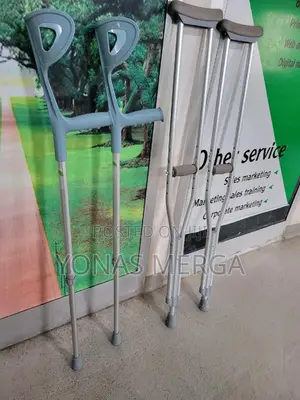 Photo - Elbow Axillary Crutches=Adjustable Elbow Standard Crutches | 25" - 36"