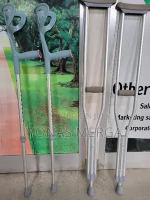 Photo - Elbow Support Walking Stick許麥height Adjustable 片弗crutches=÷=Crutches