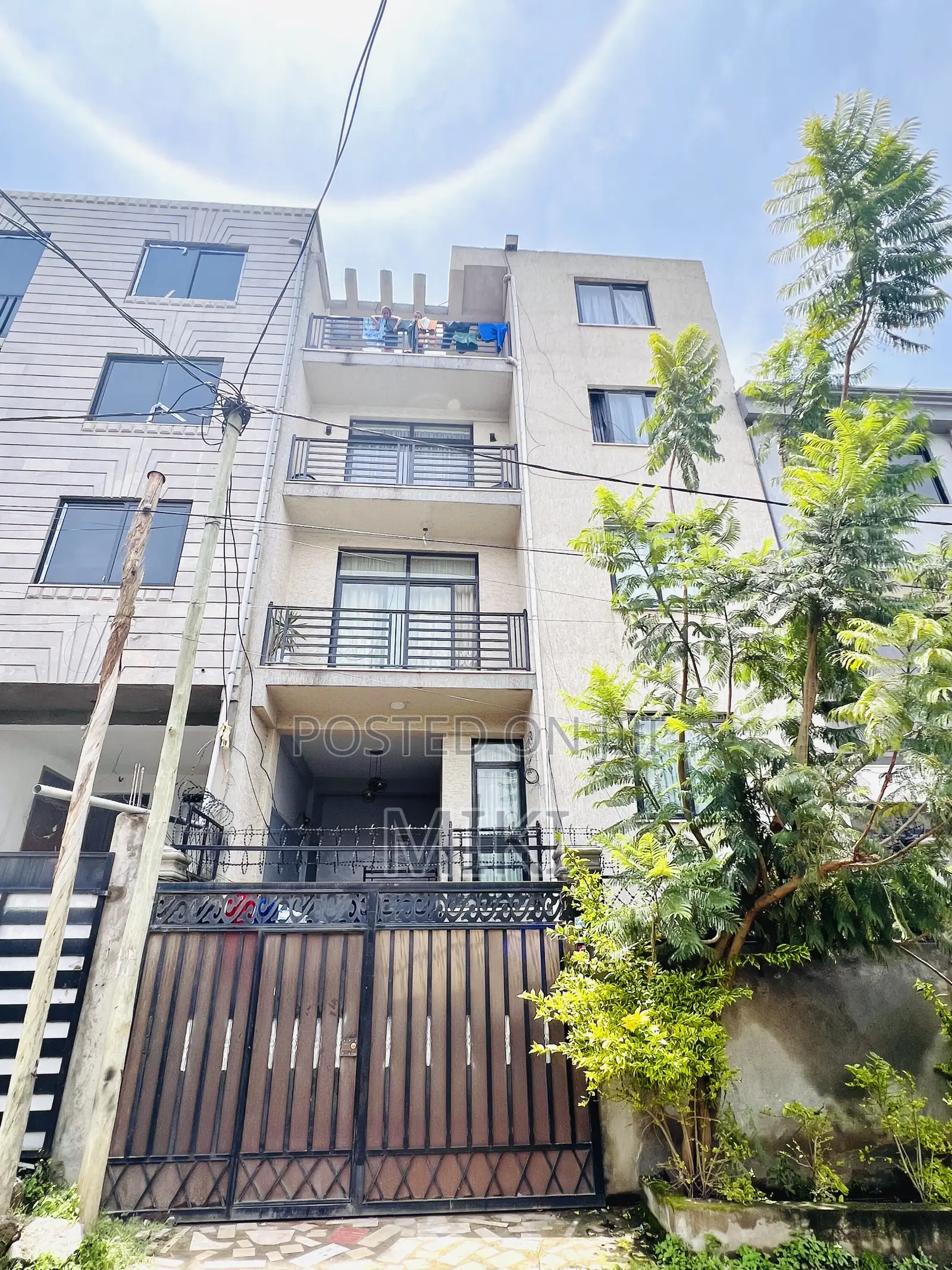 Furnished 5bdrm Townhouse/Terrace in Haile Garment, Nifas Silk-Lafto