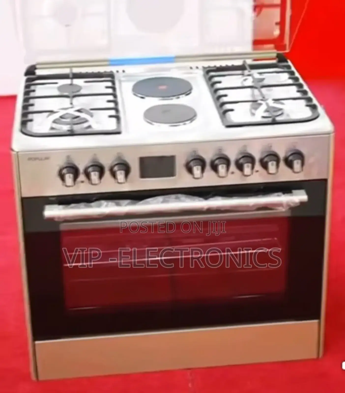Popular Oven 60cm by 90 4electric End 2gas Freestanding