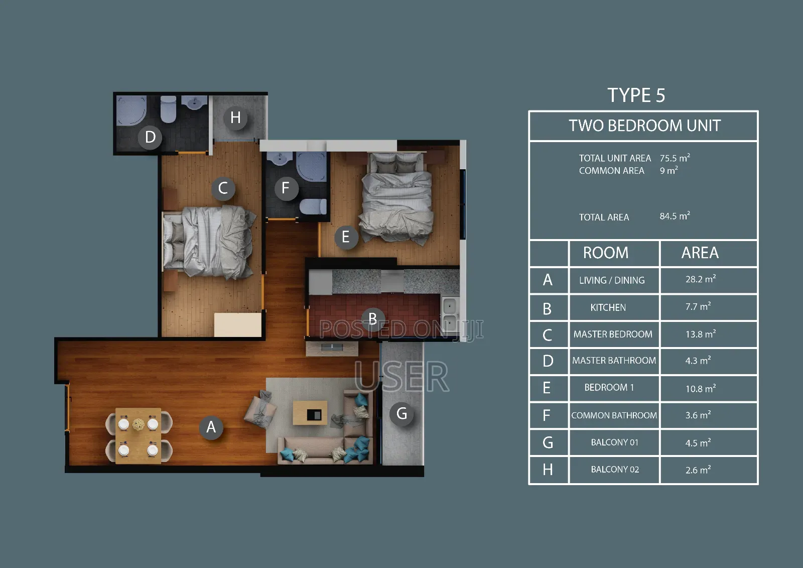 3bdrm Apartment in Visco Real Estate, Kirkos for sale