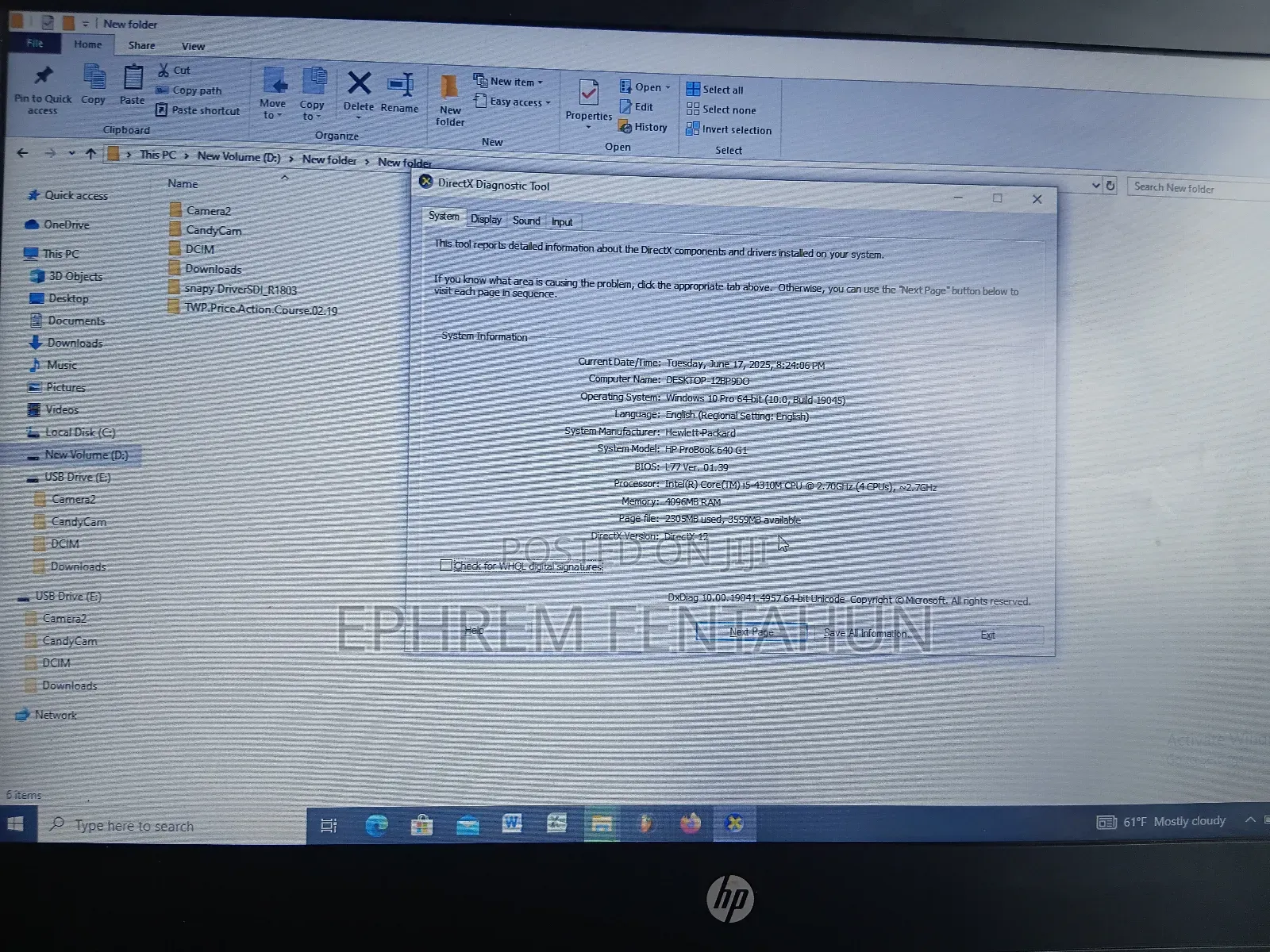 Laptop HP ProBook 640 G1 4GB Intel Core i5 HDD 500GB