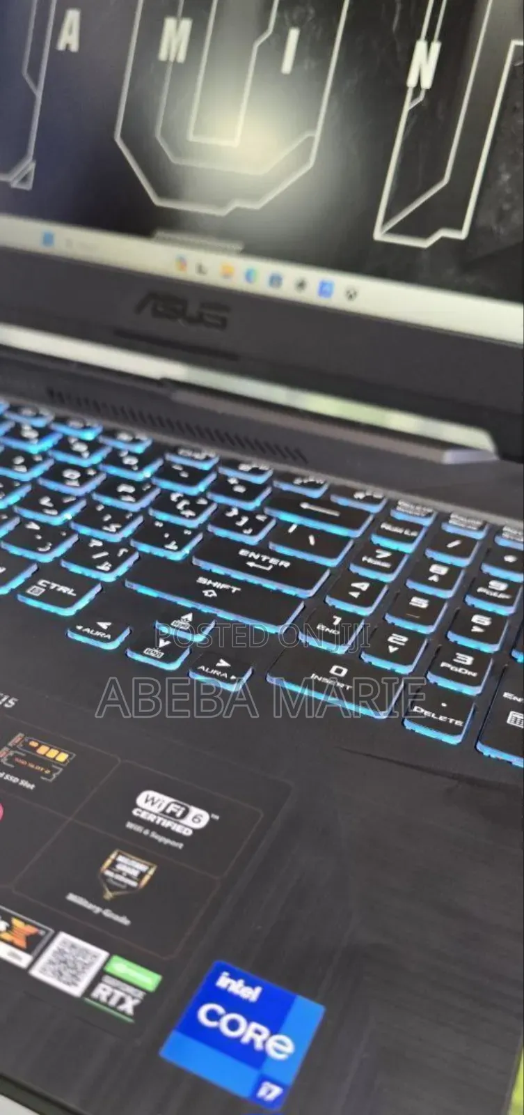 New Laptop Asus TUF Gaming A15 16GB Intel Core I7 HDD+SSD 1T