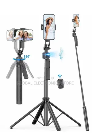 Photo - Gimbal Stabilizer Ai Face Tracking Tripod Selfie Stick 
Max 1.63m