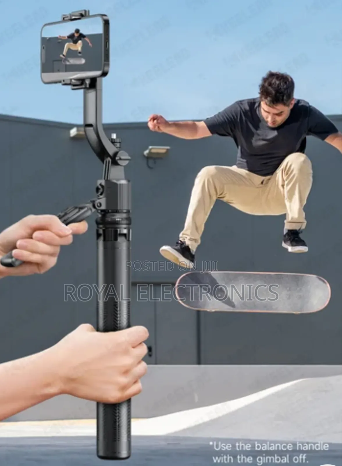 Ai Gimbal Stabilizer With Face Tracking and Tripod Max 1.63 Meter