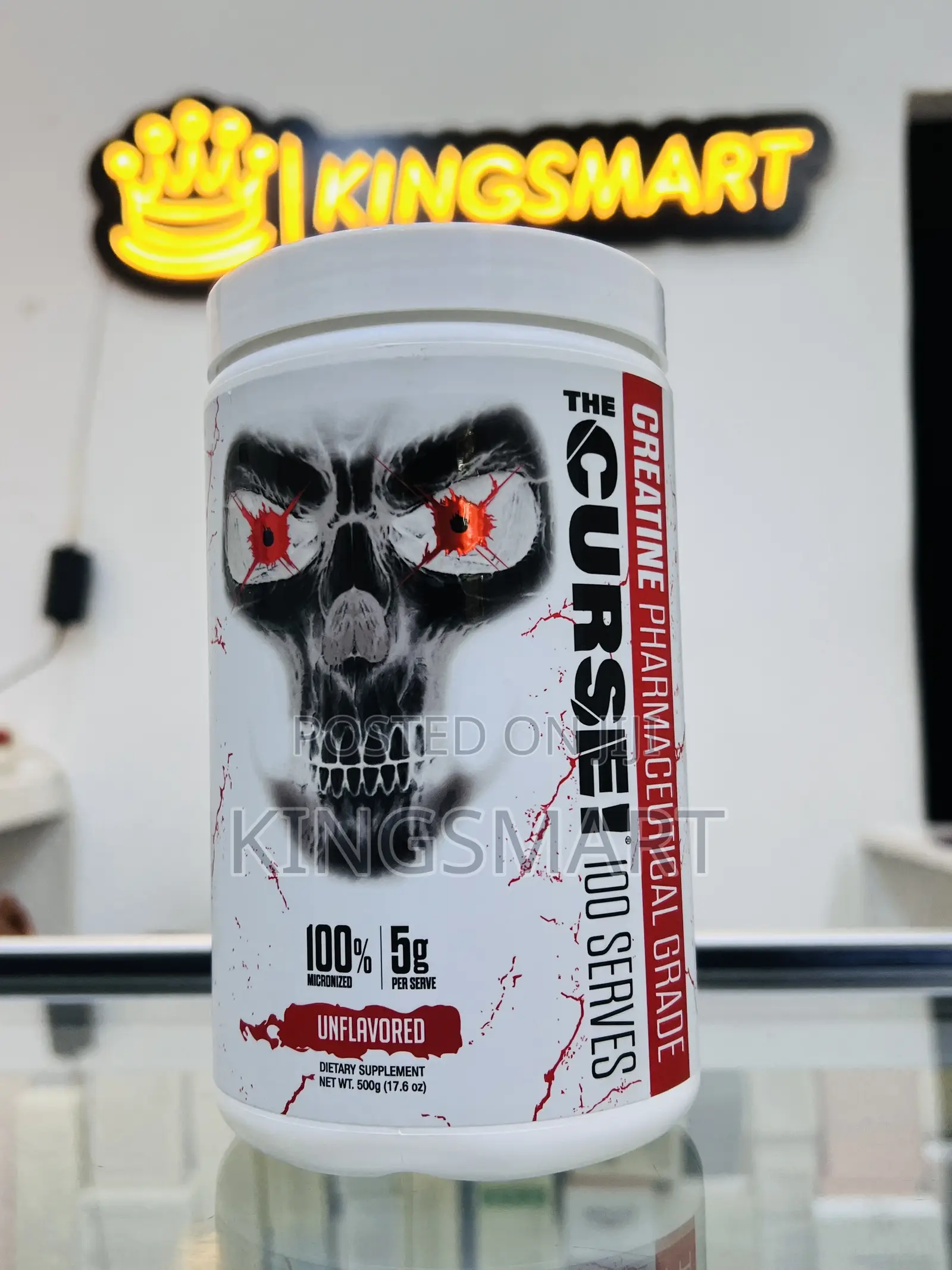 The Curse 100% Micronized 5gm Per Serving Pure Creatine Monohydrate