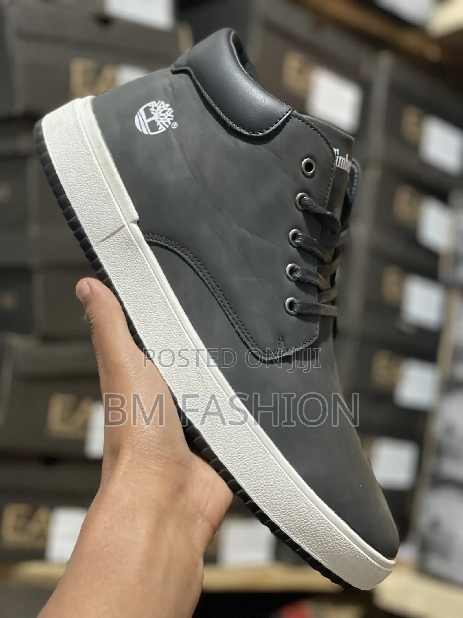 Timberland Black Cement Mid Boots Size 44 and 45