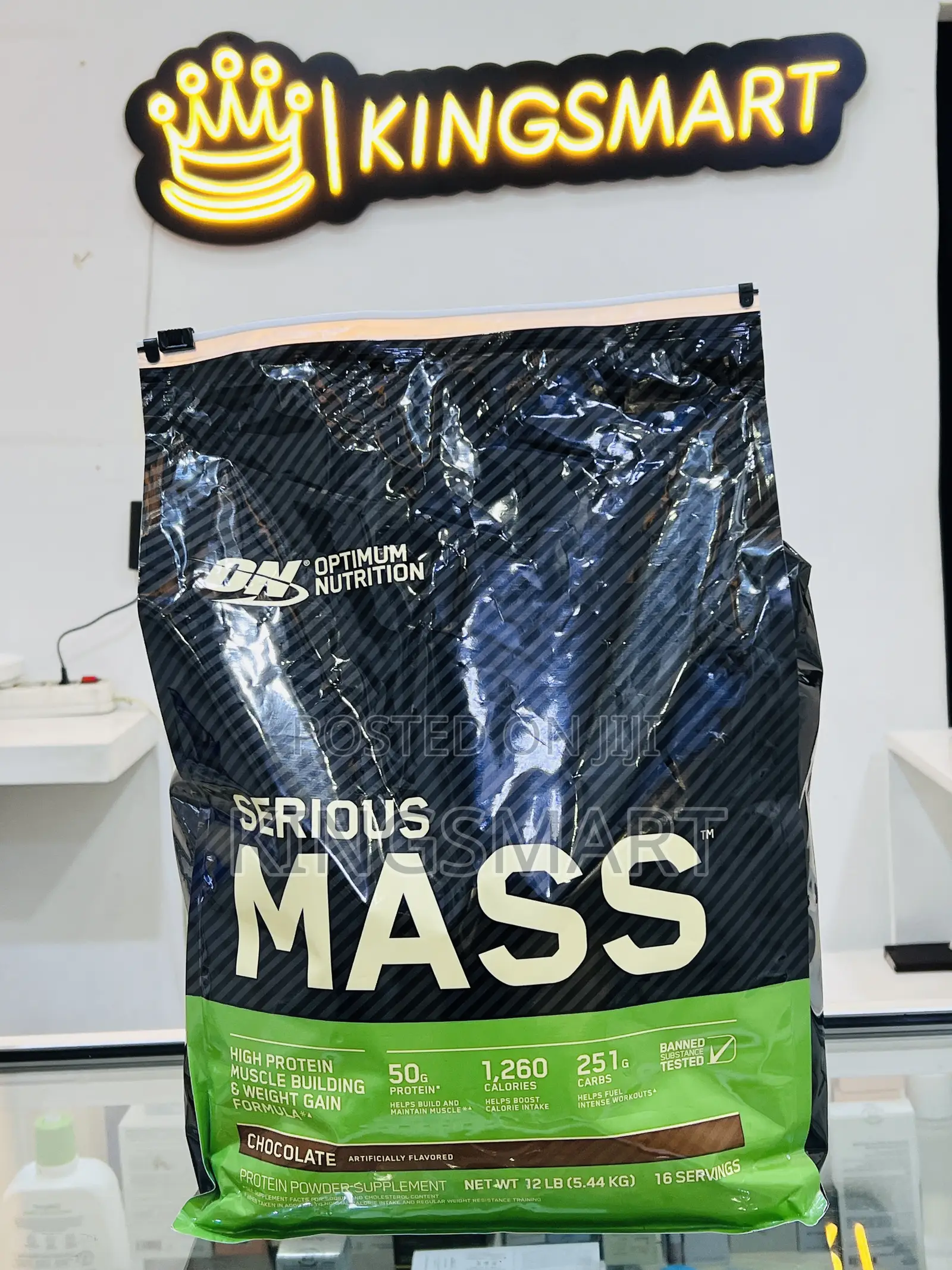Optimum Nutrition Serious Mass 5.44kg and 16 Servings