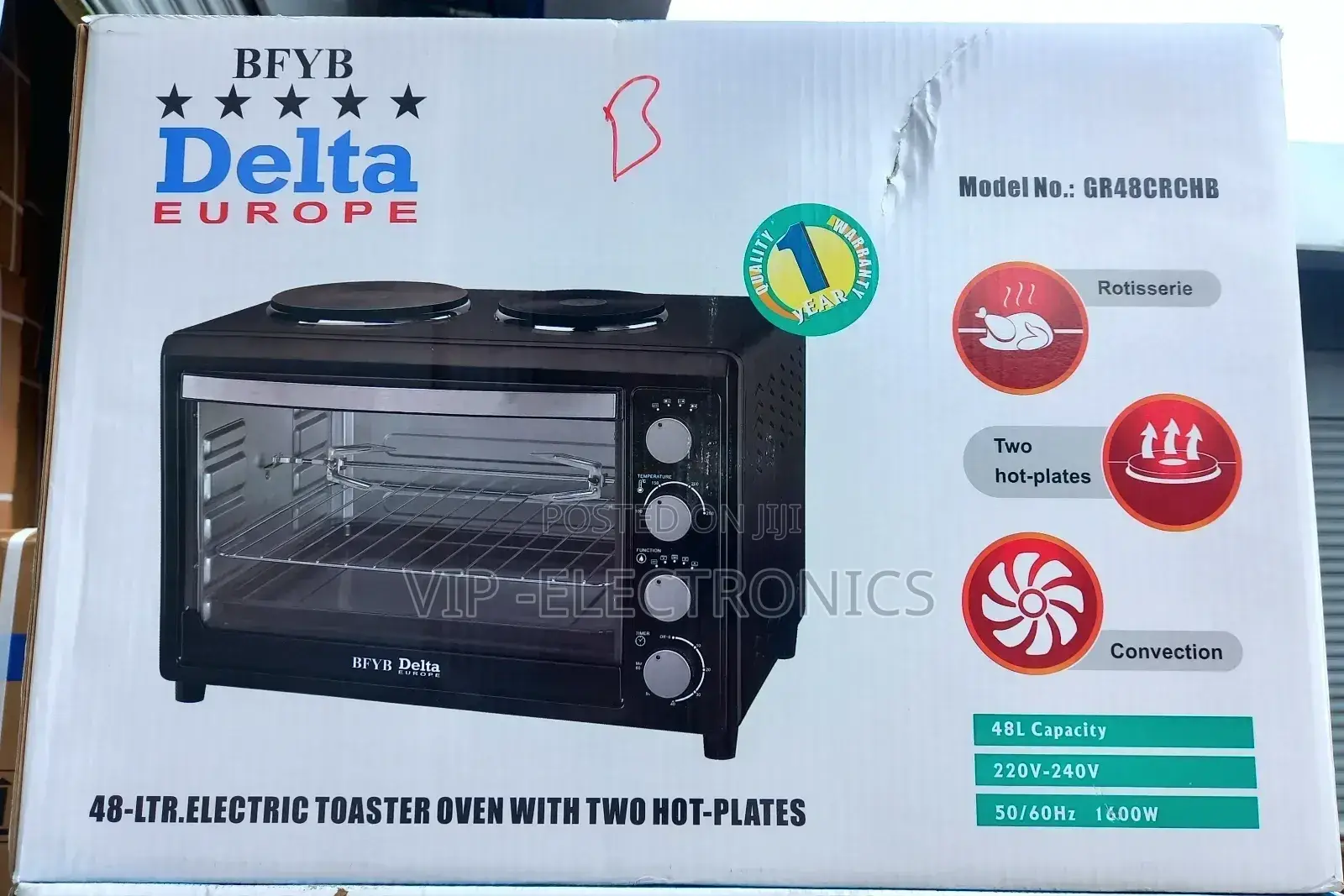 Delta Turkey Mini Oven 48liter