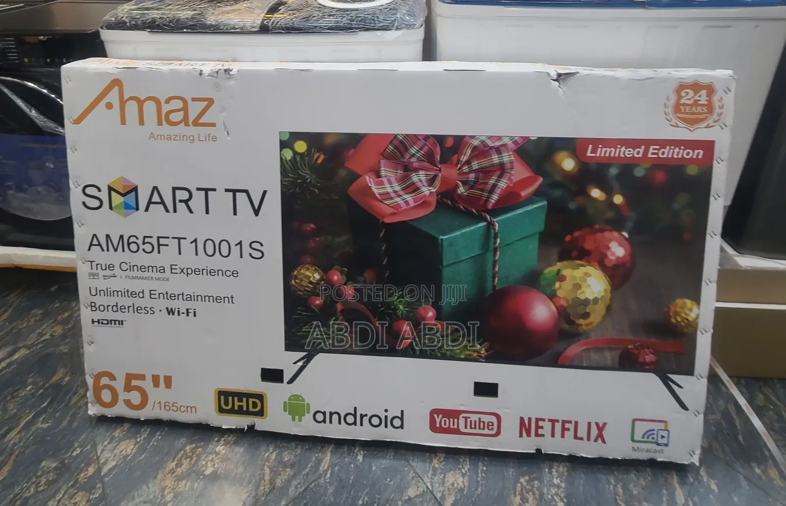Amaz 65 Inch Smart Framless Sigl Scrien