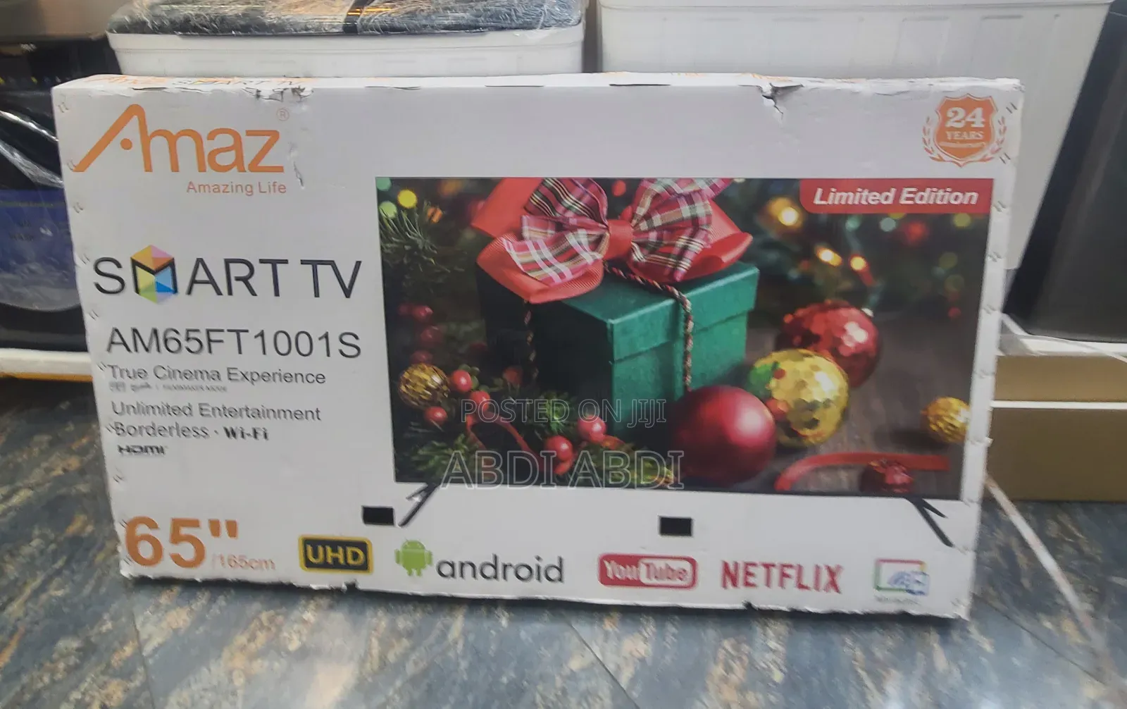 Amaz 65 Inch Smart Framless Sigl Scrien