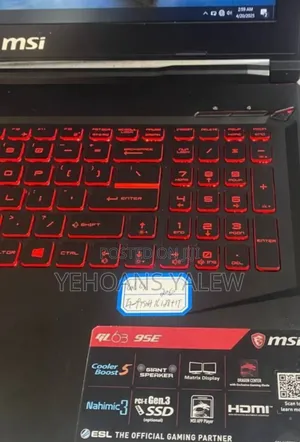 New Laptop MSI GF63 16GB Intel Core I7 SSD 512GB