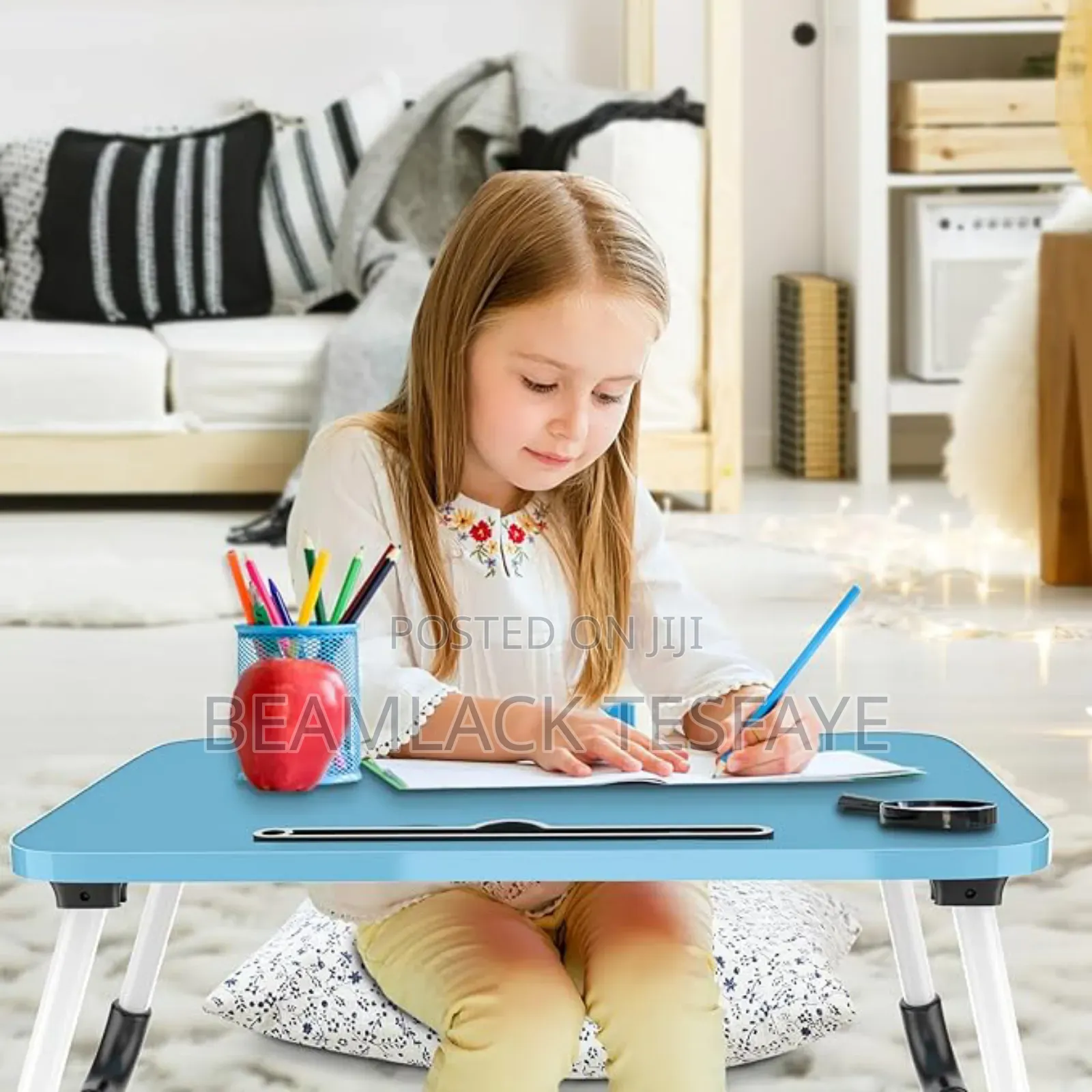 Foldable Portable Laptop Table With Cup